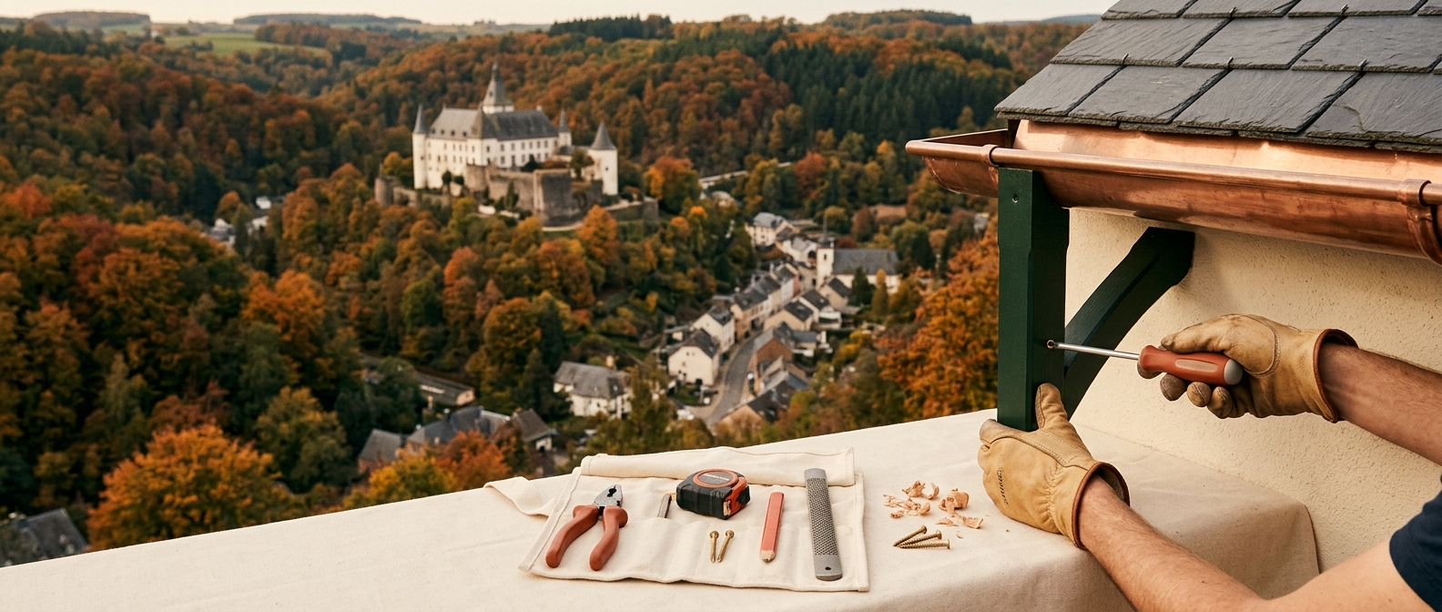 Vue du centre de Wiltz, commune desservie par Atelier Lentz.